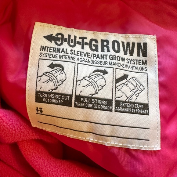 Kids Columbia Pink Insulated Fleece Lined Snow Pants XL - Picture 3 of 6